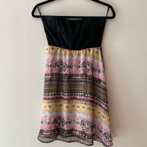 Eclipse strapless dress